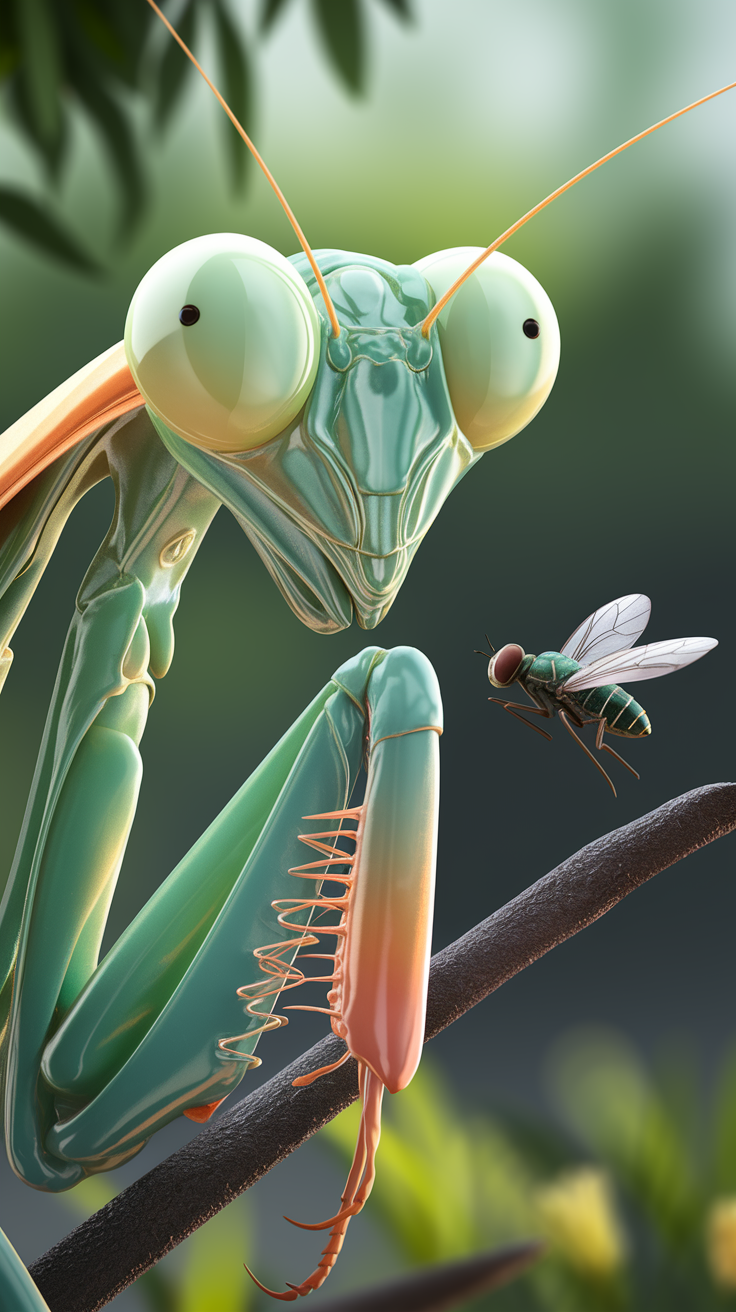 Praying Mantis’s 3D Vision